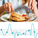 El azúcar se eleva en respuesta a los alimentos